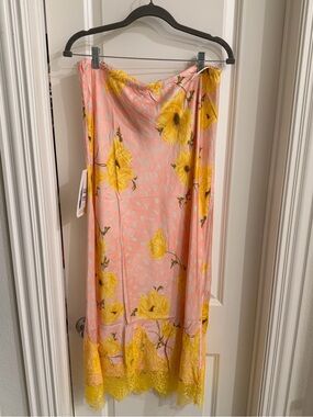 Never Fully Dressed Maeva satin maxi skirt